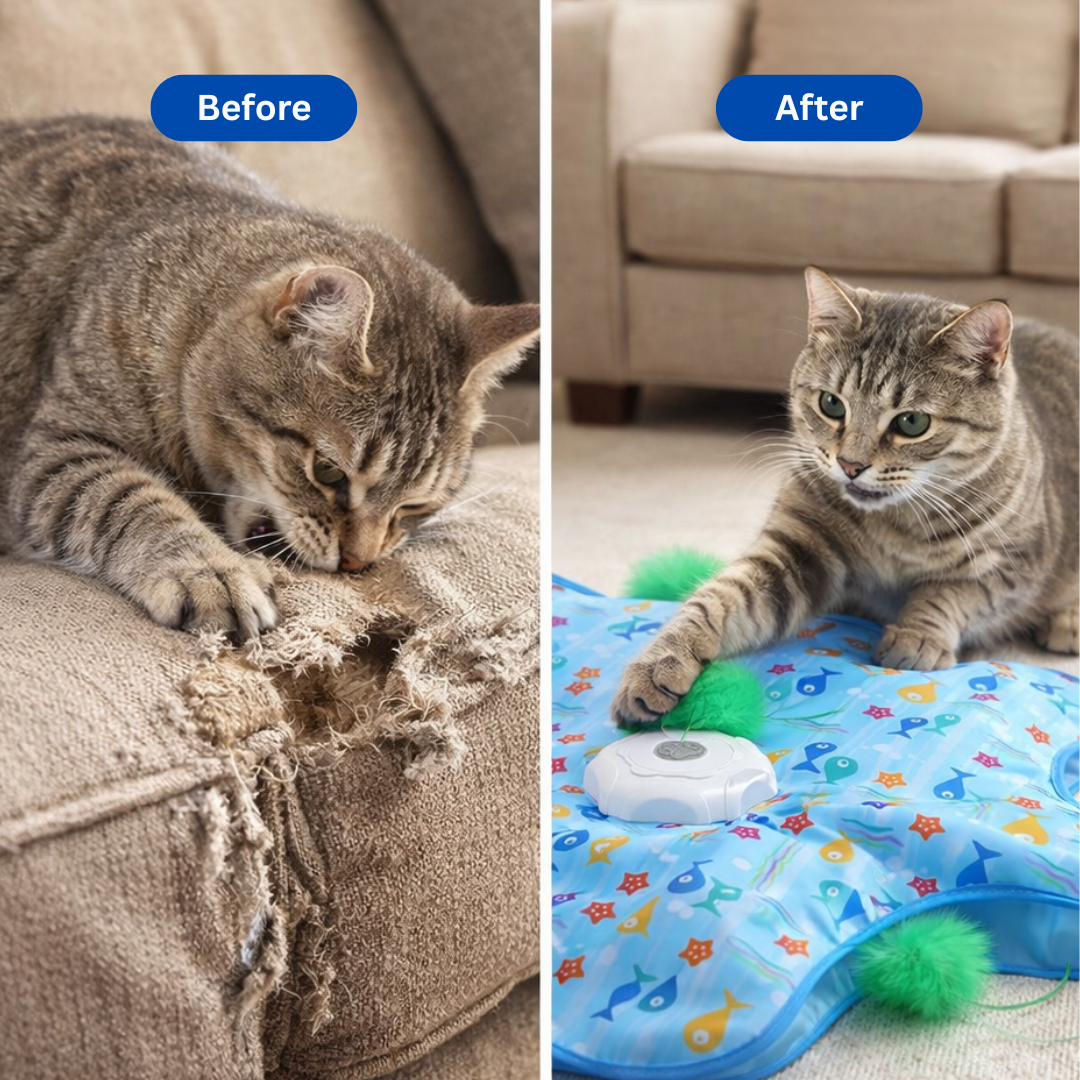 Kitty Joy™ 2-in-1 Interactive Hide & Seek Cat Toy