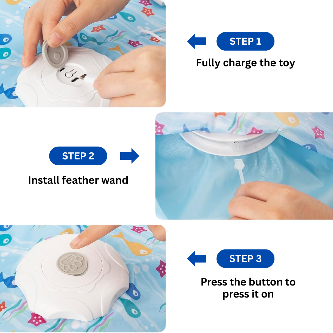 Kitty Joy™ 2-in-1 Interactive Hide & Seek Cat Toy