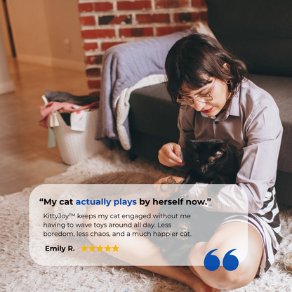 Kitty Joy™ 2-in-1 Interactive Hide & Seek Cat Toy